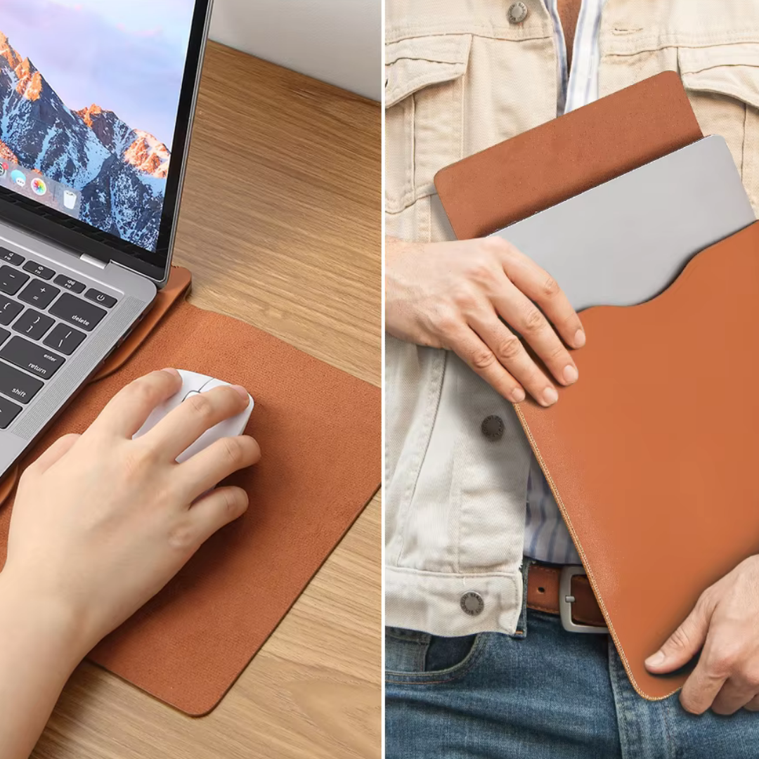 4-in-1 laptop leatherette set