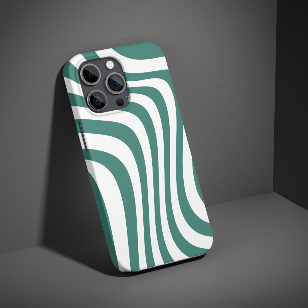 iPhone case | "Green Wave"