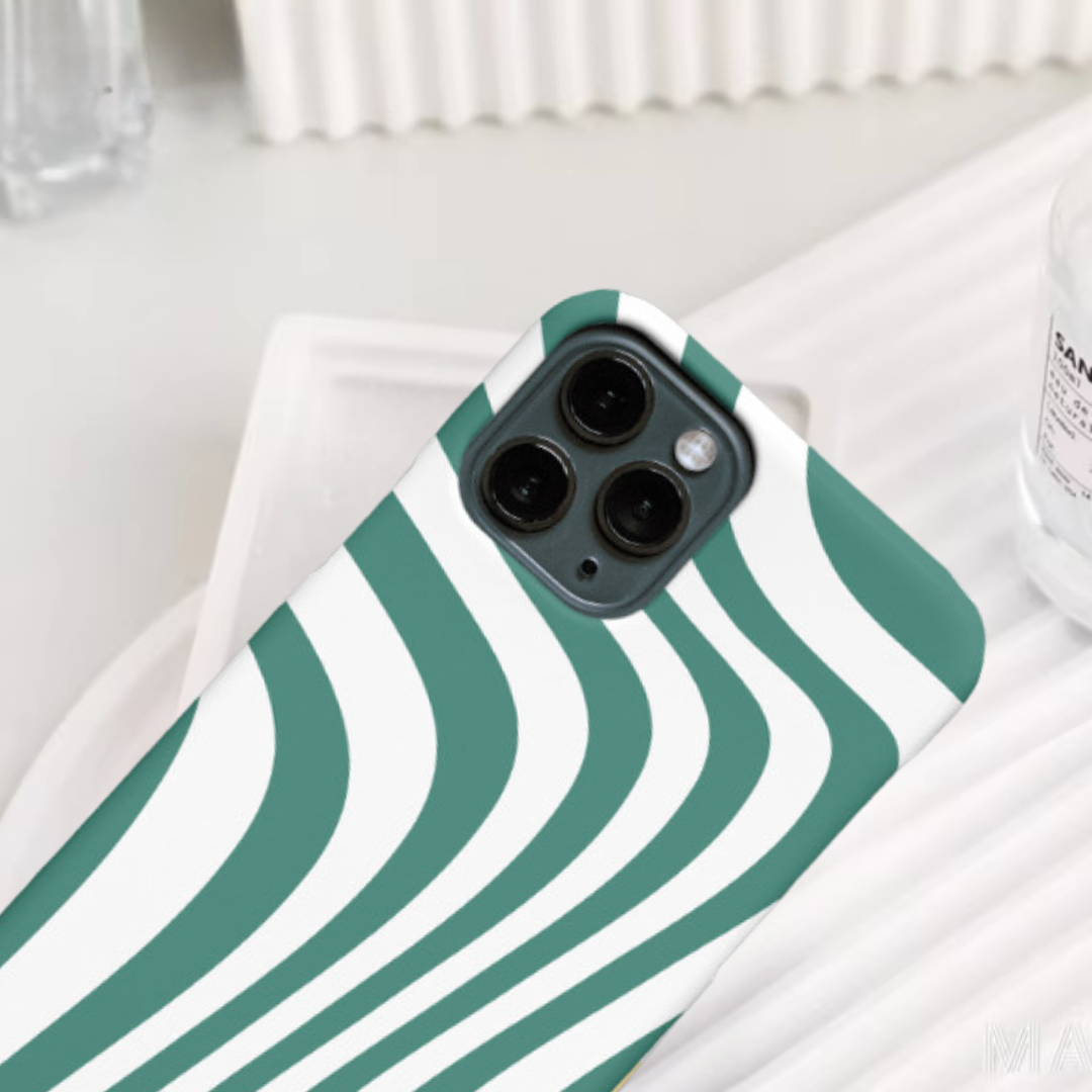 iPhone case | "Green Wave"